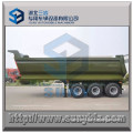 3 axis high tensile steel U shape dump van semi trailer